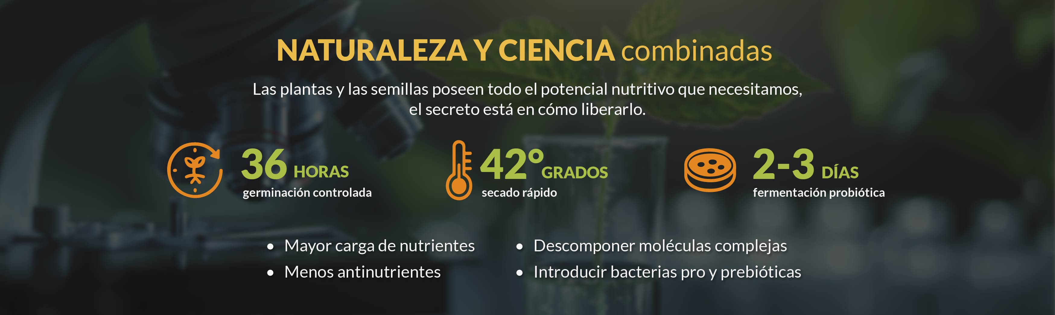Superalimentos germinados y fermentados desarrollados con ciencia nutricional
