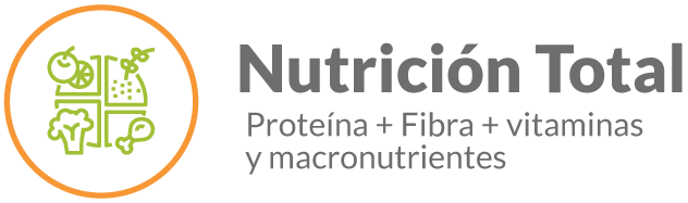 Nutrición completa con proteína, fibra, vitaminas y macronutrientes esenciales